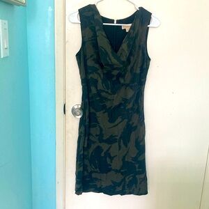 Michael Kors Camouflage Scoop Neck Dress